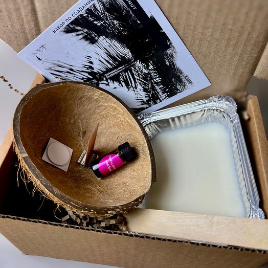 Набор для изготовления свечи в кокосе