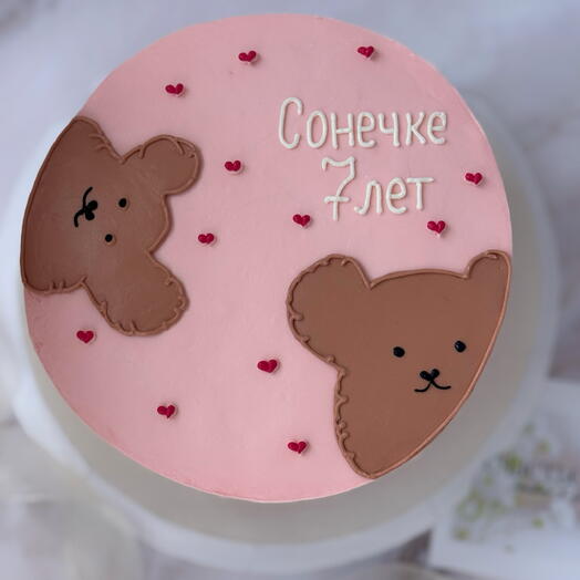 Детский бенто торт Макси 1 кг / торт с мишками