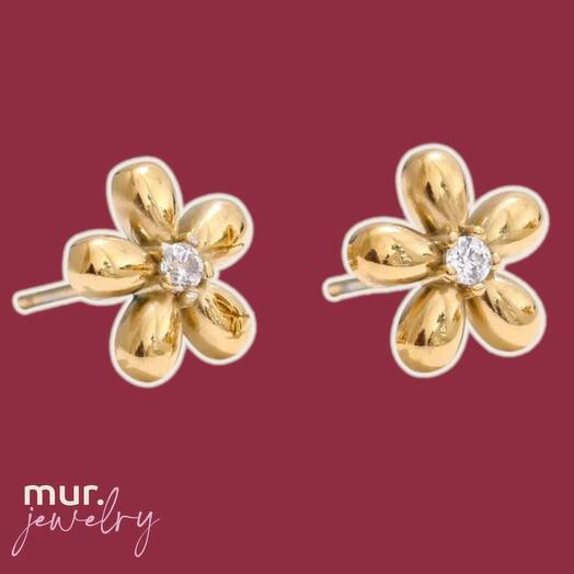 Серьги цветочки mur.flower