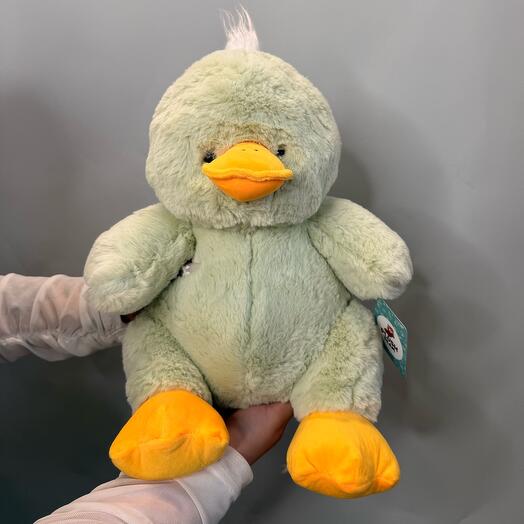 Игрушка утка салатовая