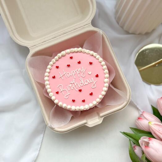 Бенто торт Happy birthday для девушки ,жены, любимой девушки, подруге