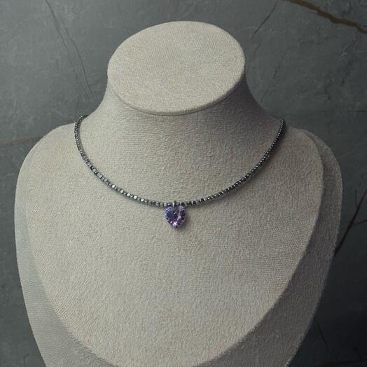 Чокер с сердечком Sw