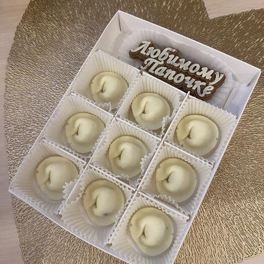 Шоколадные пельмени любимому папе