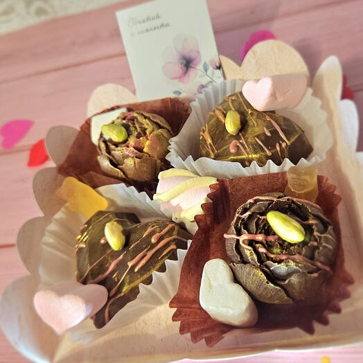 ДУБАЙСКИЕ конфеты + Конфеты с ПИШМАНИЕ ручной работы с маршмеллоу