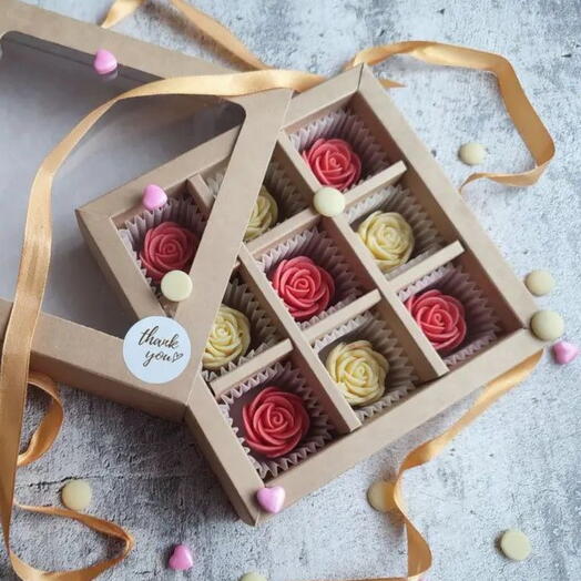 Шоколадный набор роз