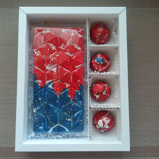 Шоколадный набор с конфетами