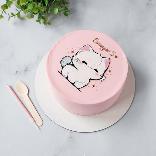 Торт с кошечкой 😻