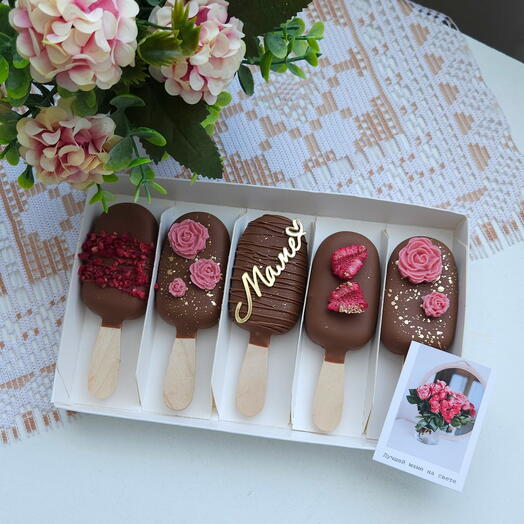 Набор пирожных эскимо-картошка "Маме"