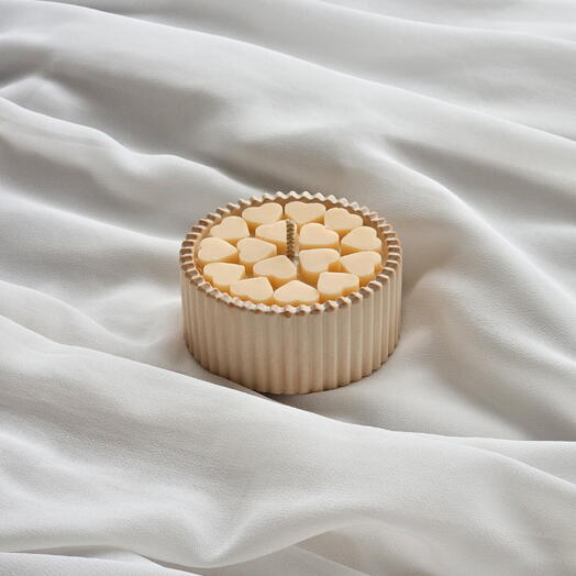 Латте с тыквой и специями ~ ароматическая свеча ~ многогранник