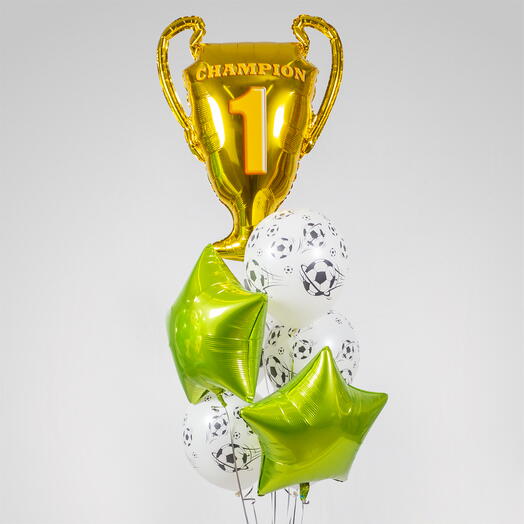 Футбольный букет из гелиевых шаров «FIFA·Star»