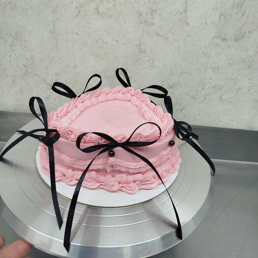 Торт Сердце с Бантиками