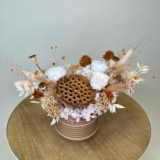 Композиция из стабилизированных цветов «Арабика»