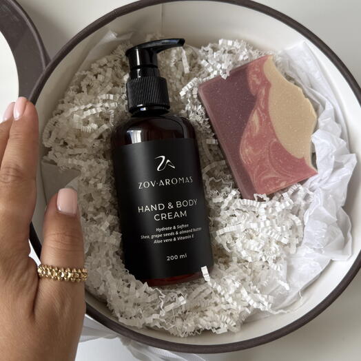 Подарочный набор Крем для тела и рук и Мыло ручной работы