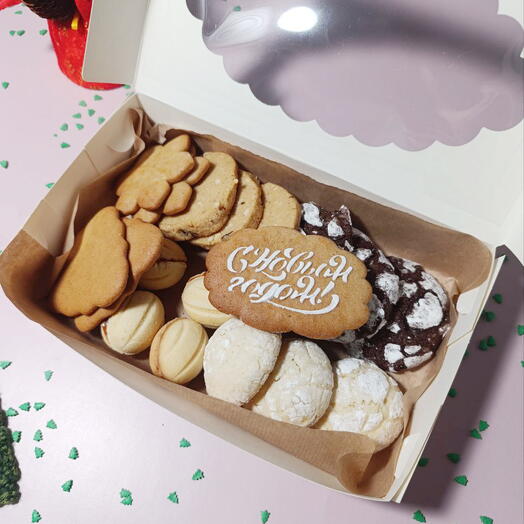 Новогодний набор печенья мини