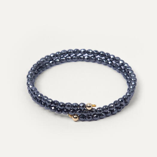 Браслет Ирис Гематит 14K 37 см (BRA1129)