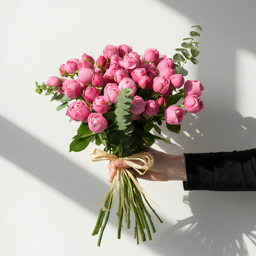 Blush Peony Spray Roses