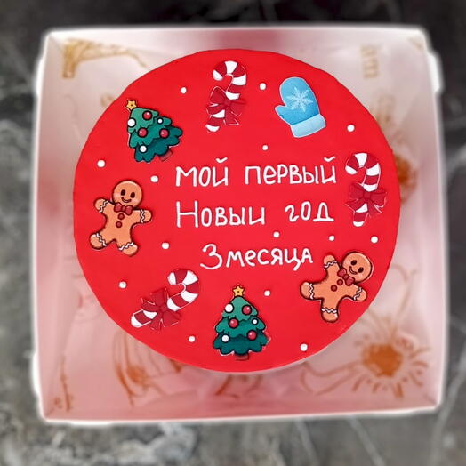 Бенто торт на каждый месяц малыша, на Новый год