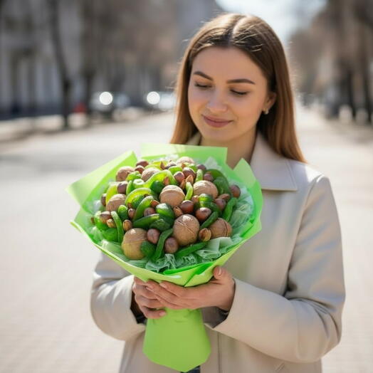 Букет с цукатами киви