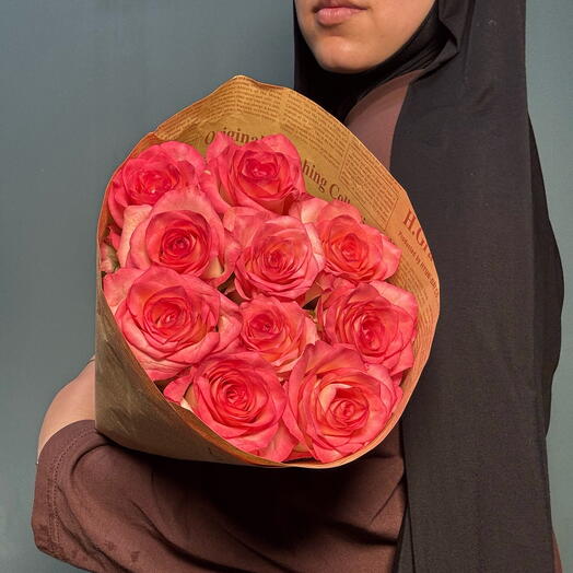 🌸 Охапка нежных роз