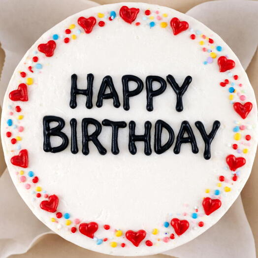 Classic Birthday Bento Cake | Vanilla Buttercream Mini for Two – Dubai