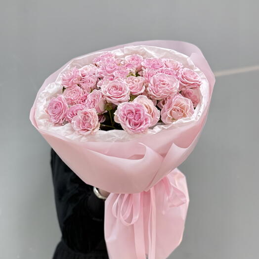 Монобукет из кустовой розы «Спрей Трейси»🌸