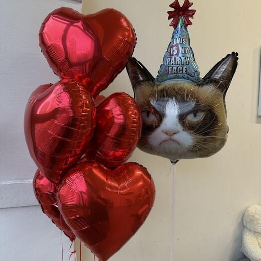 Набор Шаров с сердитым котом