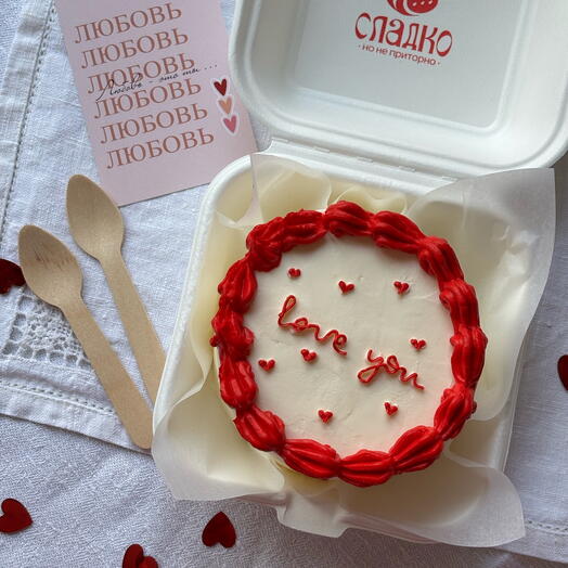 Бенто-торт «love you»