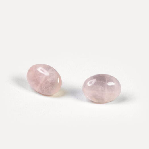 Серьги Мускат Розовый кварц Rh+ (EAR1154)