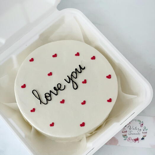 Бенто торт большой love you
