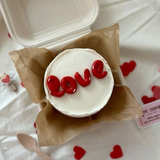 Бенто торт love любимой, любимому, парню, мужу, девушке, жене