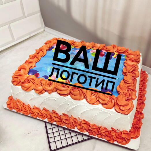 Праздничный прямоугольный торт