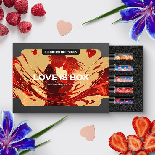 Набор женских и мужских духов «Любовь это» («Love Is»), 10 миниатюр по 1,5 мл