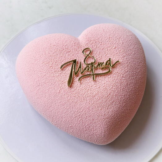 Торт - сердце на 8 марта