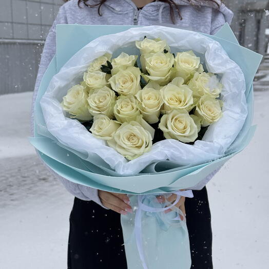 Букет белых роз