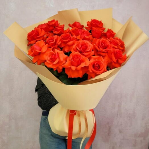Букет-гигант из 21 французской розы🌹