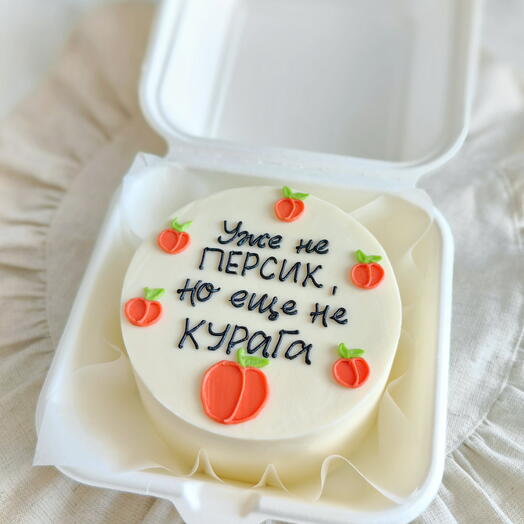 Бенто торт " Уже не персик , но ещё не курага "