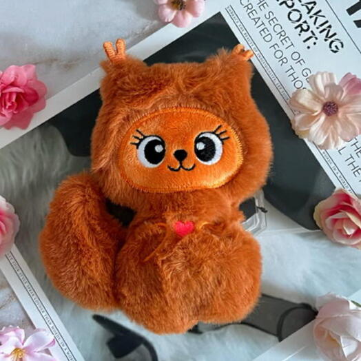 «Пушистая любовь 🧡» — мягкая игрушка Белочка, подарок девушке, подарок парню, подруге, маме, парню, жене, любимой, любимому