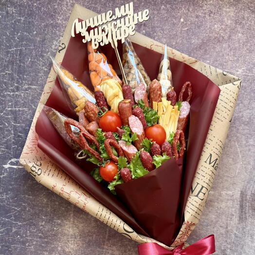 Мясной букет. Мужской букет папе