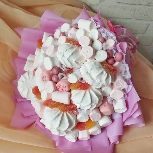 Букет из зефира