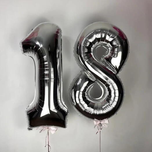 Серебряные цифры 18
