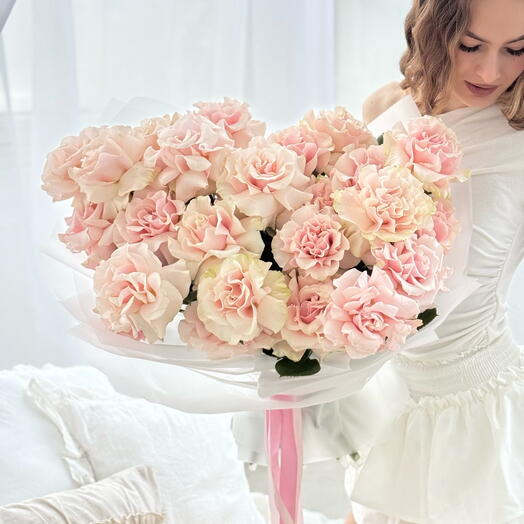 Букет из 25 французских роз 💕