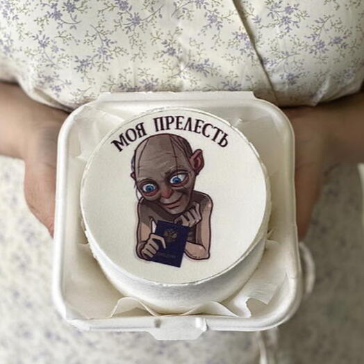 Бенто торт на защиту диплома «моя прелесть» с синим дипломом