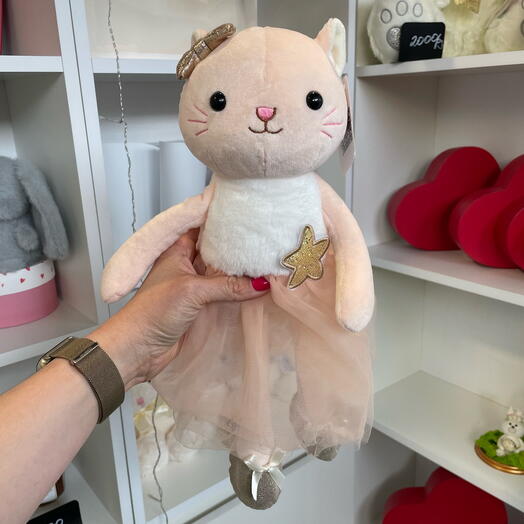 Кошечка  балерина игрушка