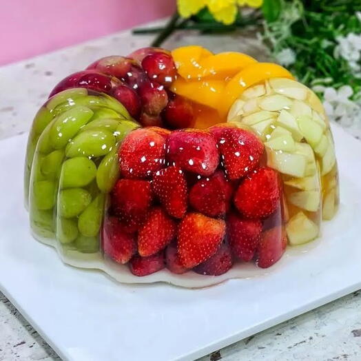 Летный нежный торт желе