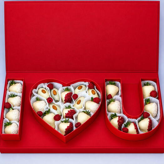Набор I love you белый шоколад