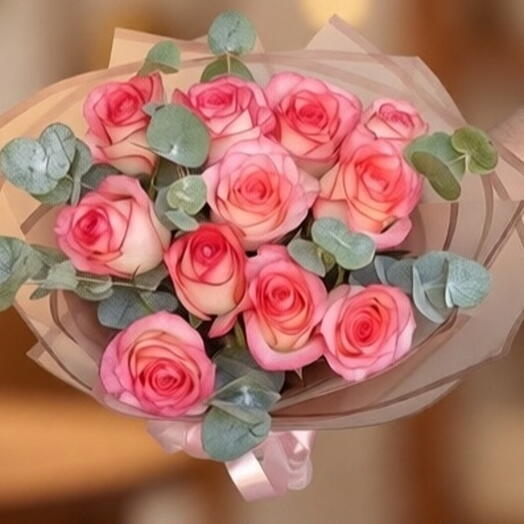 Букет 11 роз Джумилии 🌹🌹🌹