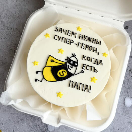Бенто-торт супер герой для папы