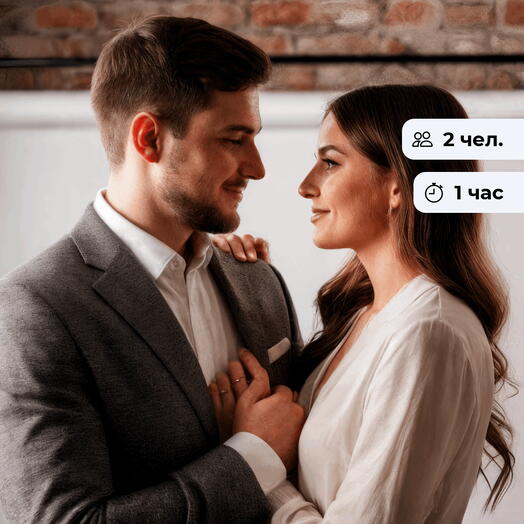 Любовь в каждом кадре. Фотосессия в студии для двоих