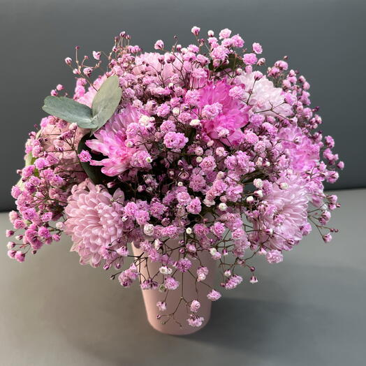Розовая жемчужина 🌸 комплимент в стакане 🌿🌸