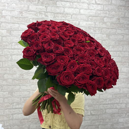 101 красная роза 🌹♥️♥️♥️
